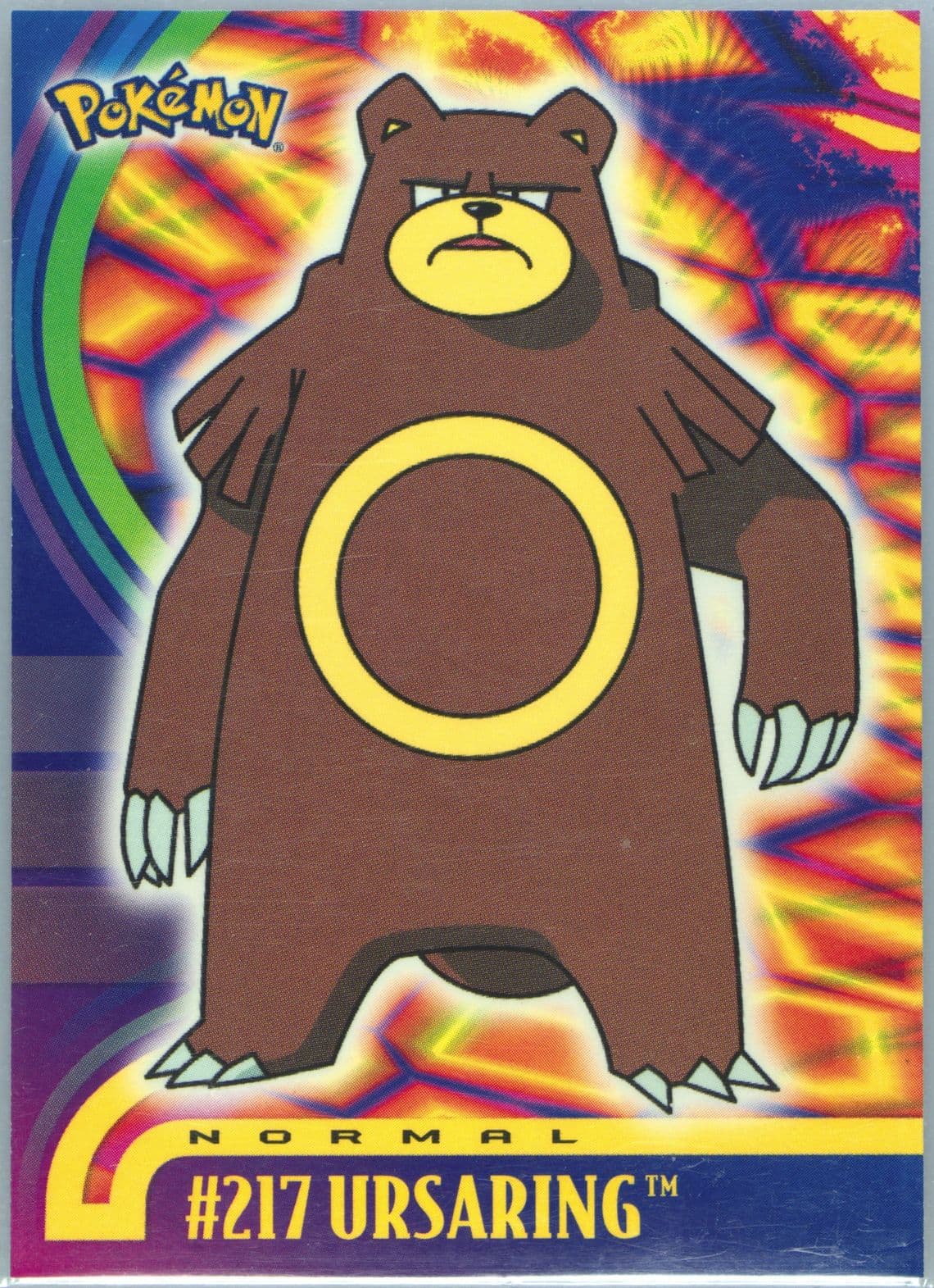 Ursaring (217) 2001 Topps Pokemon Johto Series 1