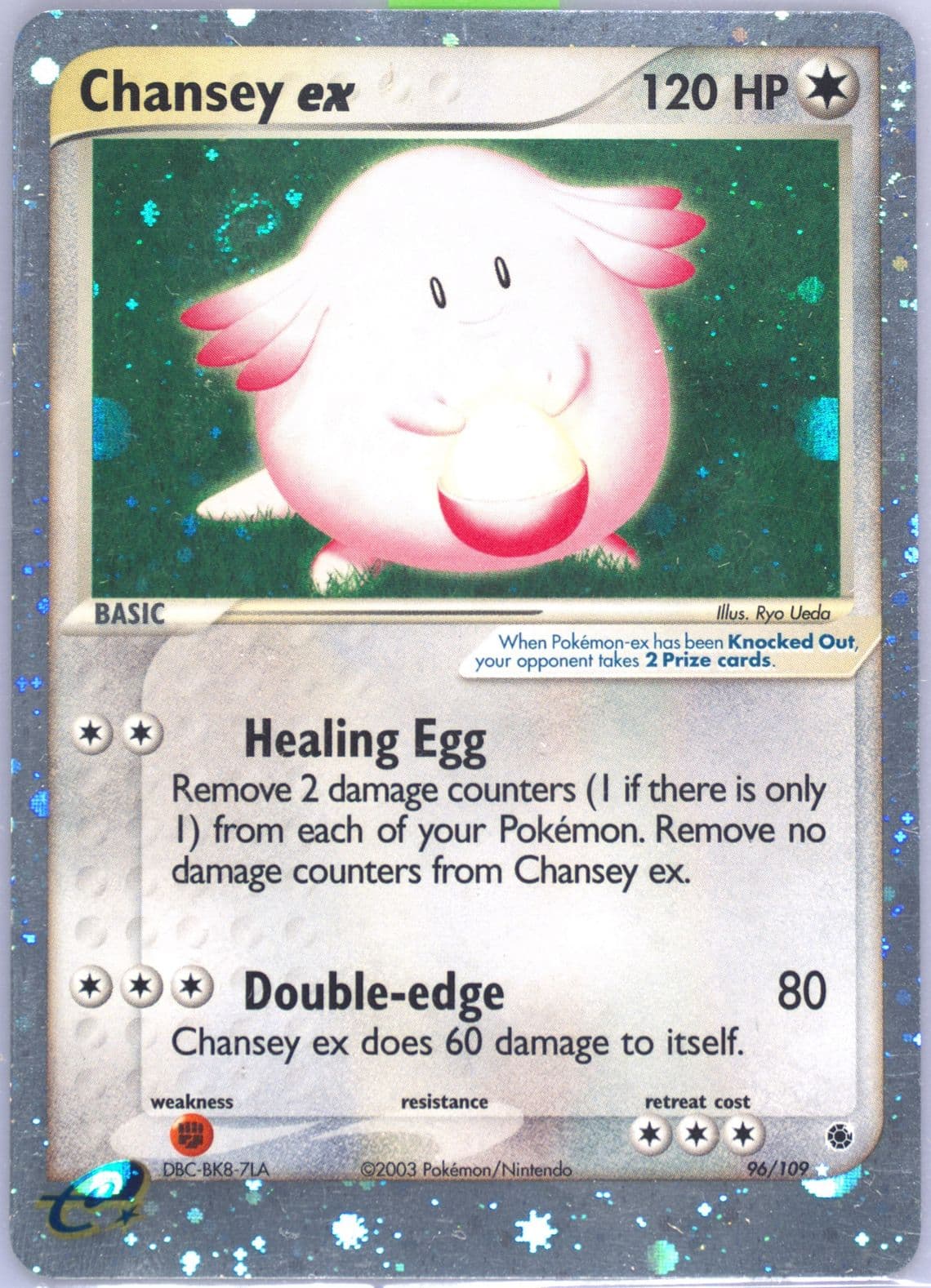 Chansey EX-Holo (96) 2003 Pokemon EX Ruby & Sapphire