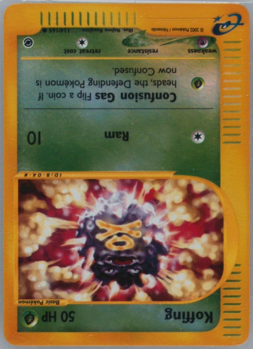Koffing-Reverse Foil (114) 2002 Pokemon Expedition