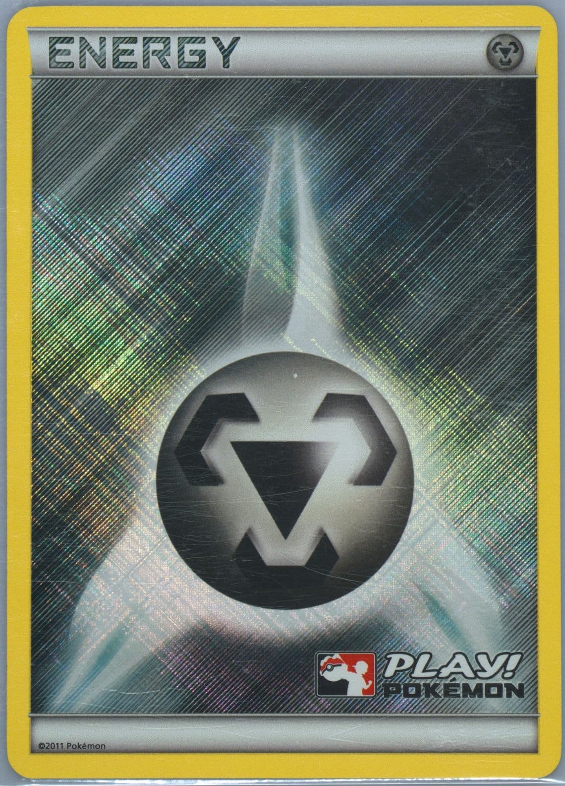 Metal Energy-Holo Crosshatch-Play! Pokemon 2011 Pokemon League Play! Promo