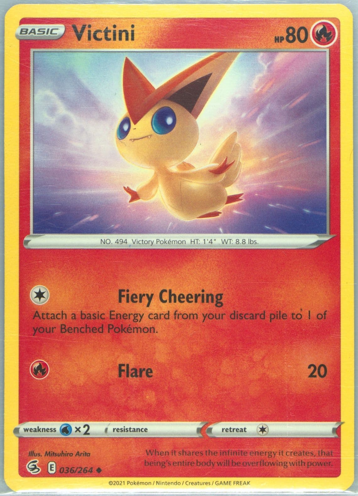 Victini (036) 2021 Pokemon Sword & Shield Fusion Strike