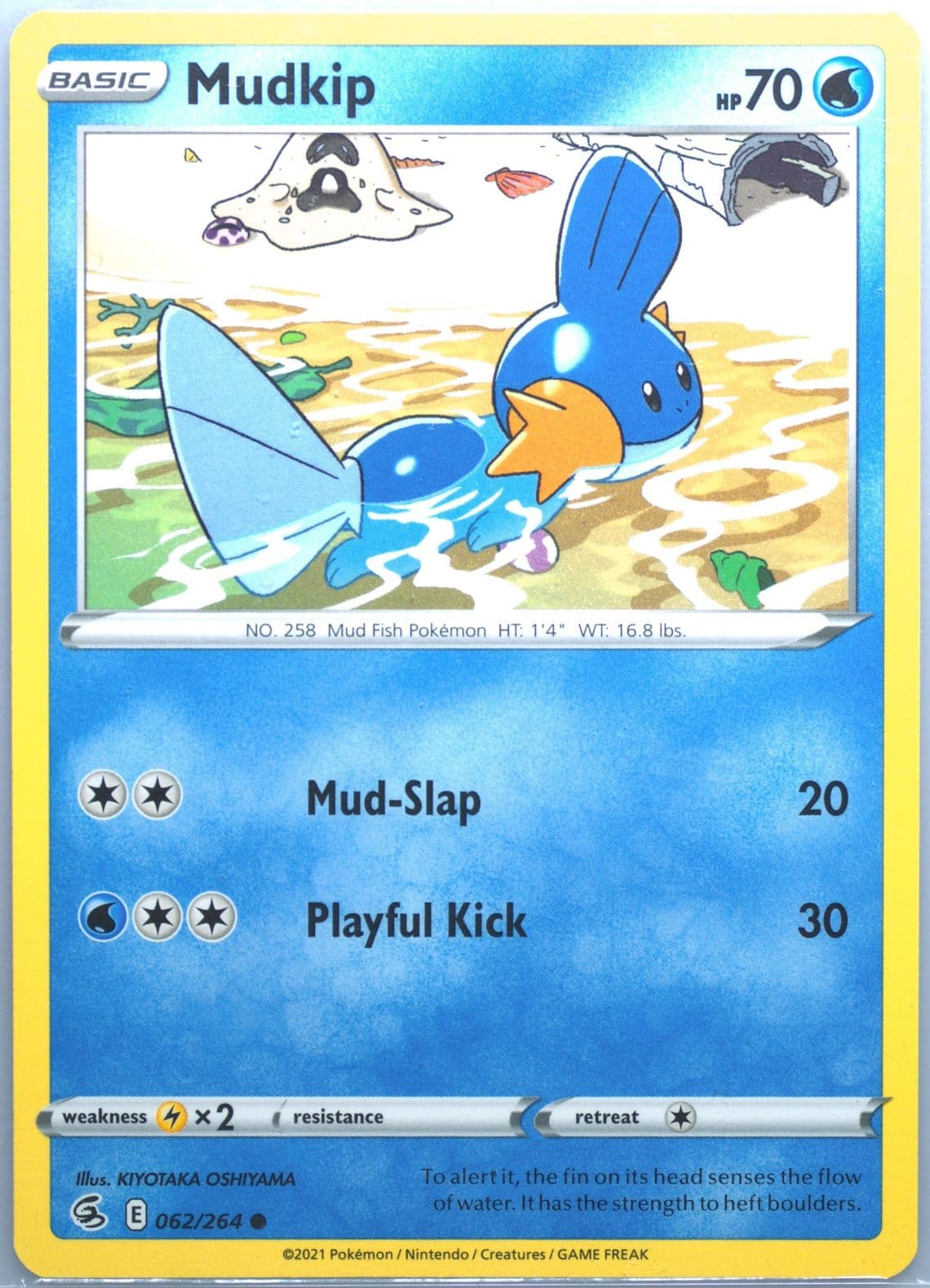 Mudkip (062) 2021 Pokemon Sword & Shield Fusion Strike