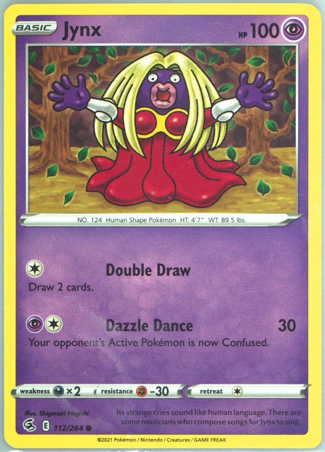 Jynx (112) 2021 Pokemon Sword & Shield Fusion Strike