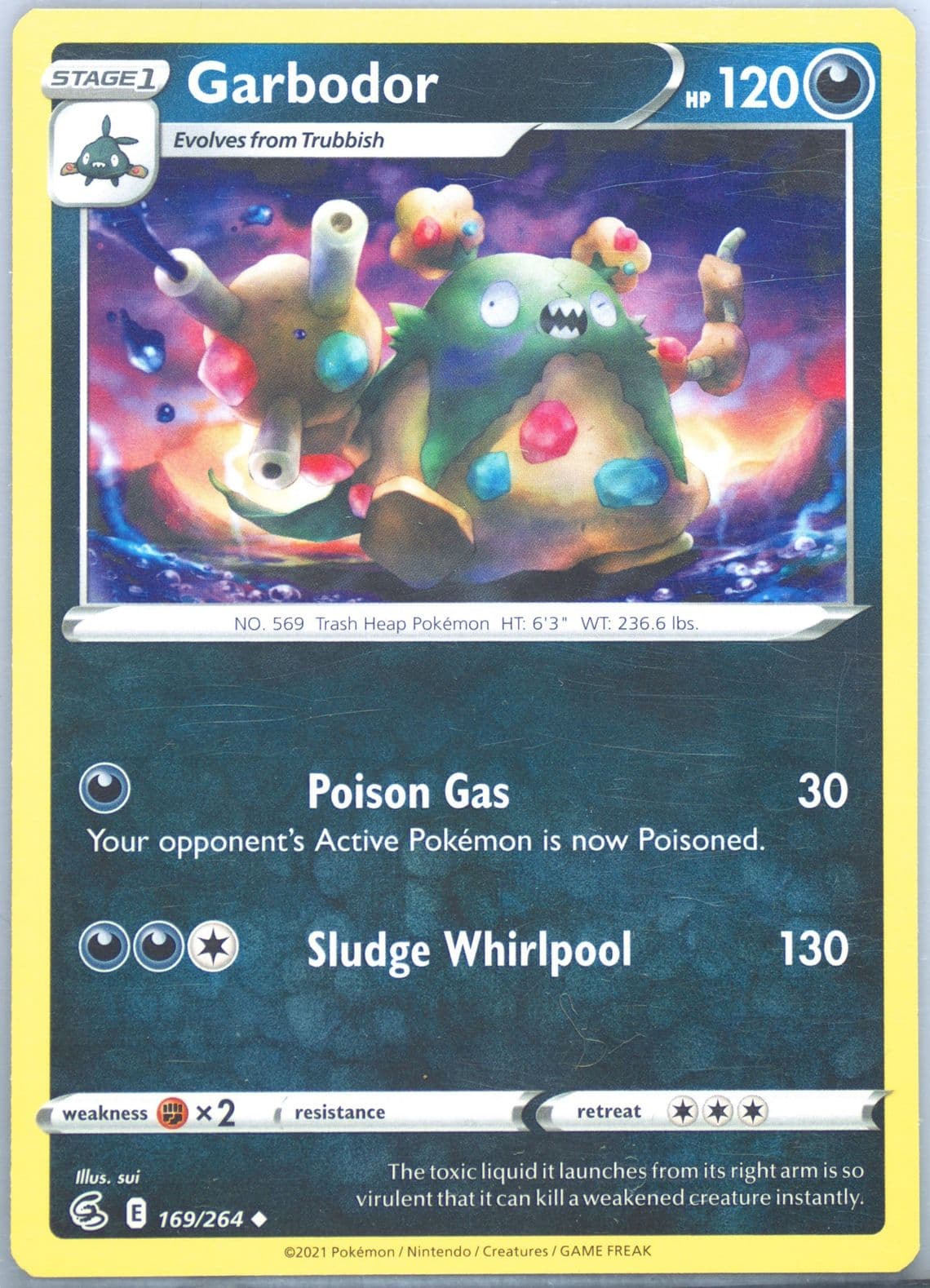 Garbodor (169) 2021 Pokemon Sword & Shield Fusion Strike