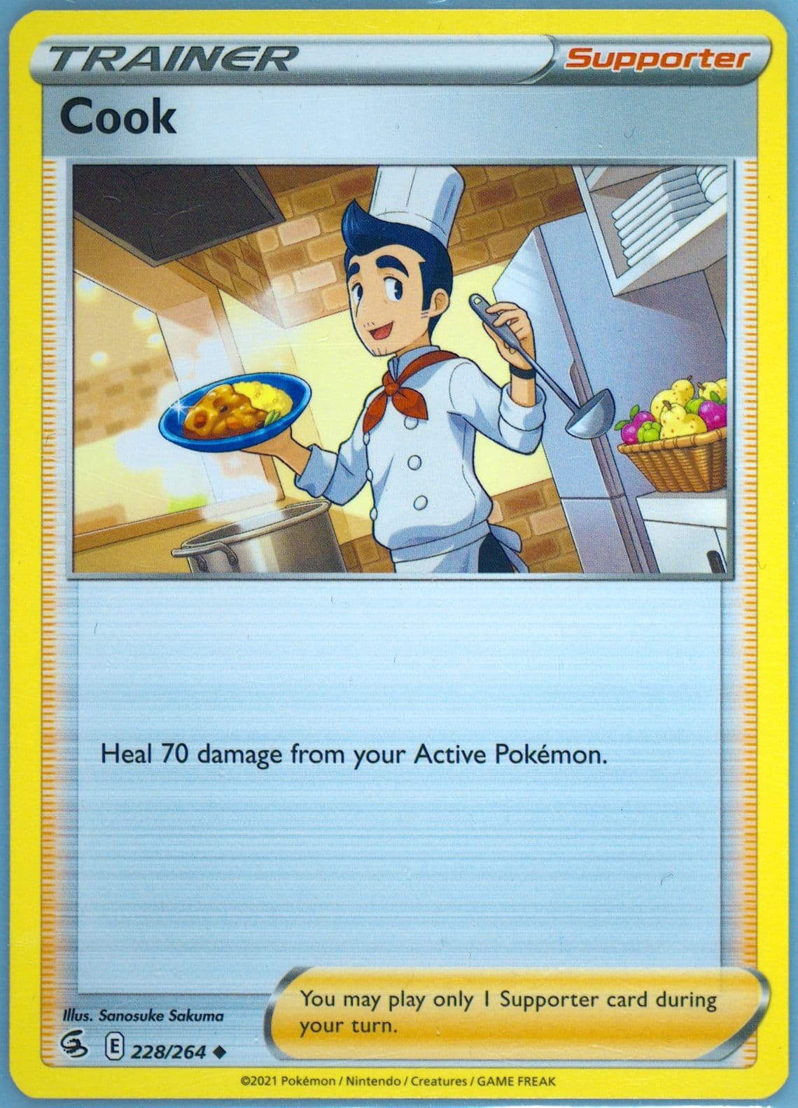 Cook (228) 2021 Pokemon Sword & Shield Fusion Strike