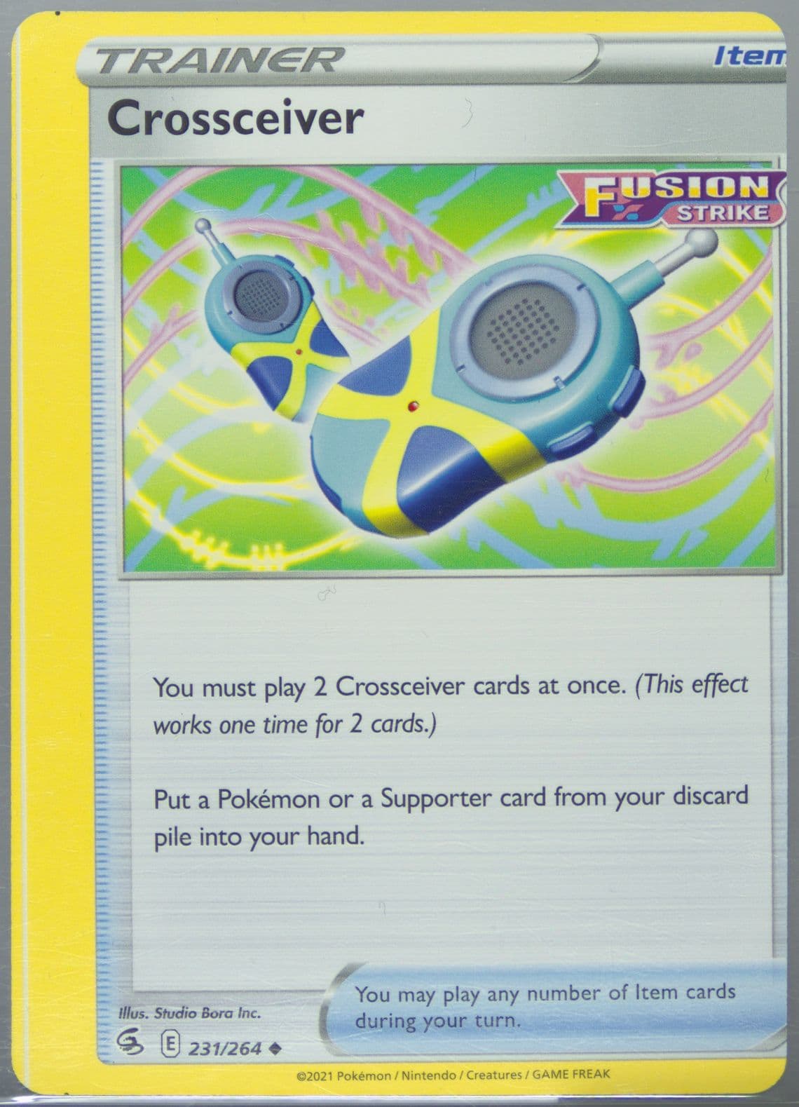 Crossceiver (231) 2021 Pokemon Sword & Shield Fusion Strike