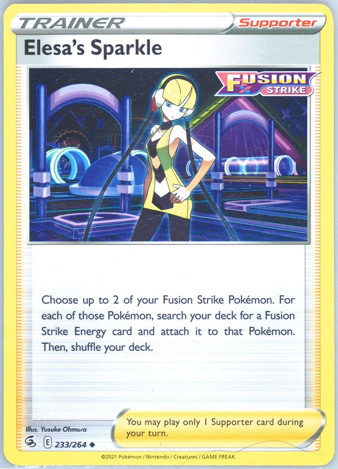 Elesa's Sparkle (233) 2021 Pokemon Sword & Shield Fusion Strike