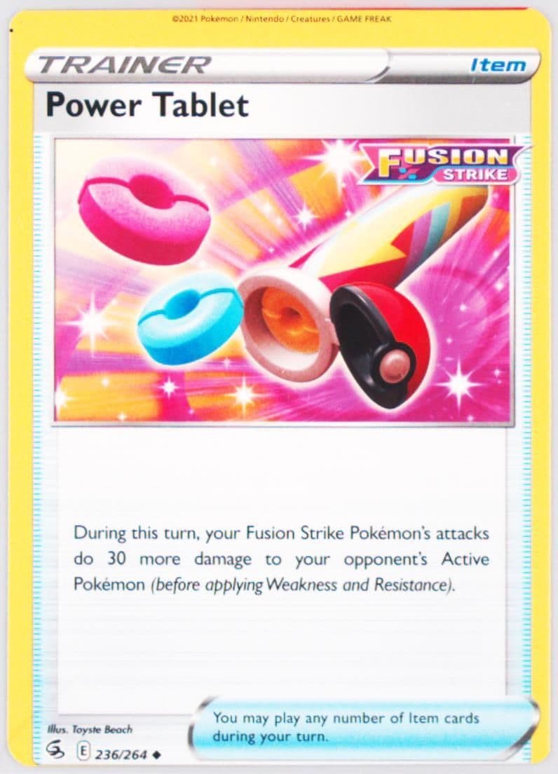 Power Tablet (236) 2021 Pokemon Sword & Shield Fusion Strike