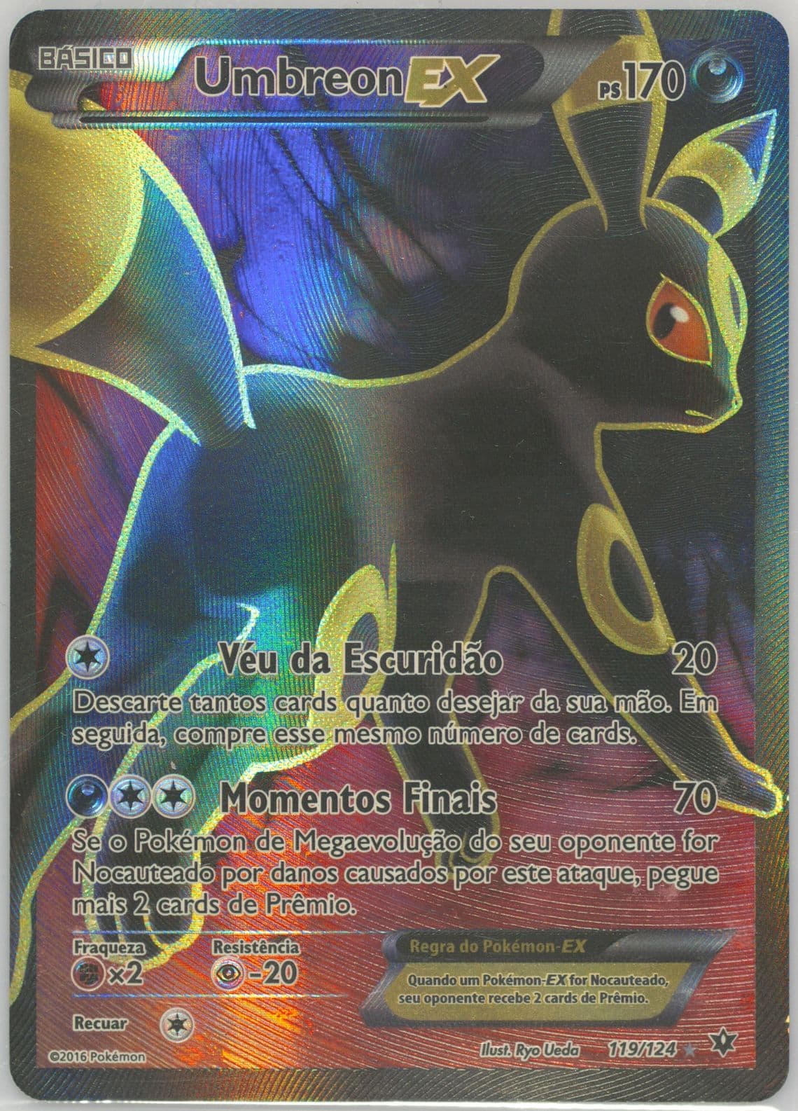 Full Art/Umbreon EX Portuguese (119) 2016 Pokemon XY Fates Collide