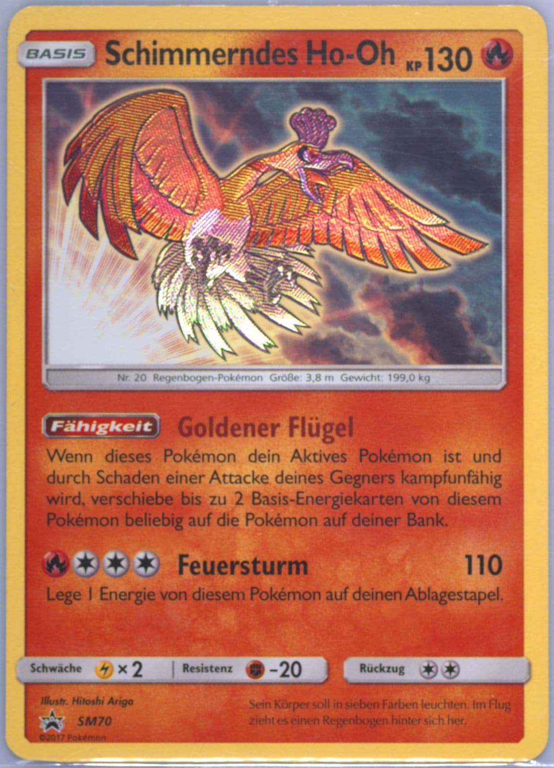 Schimmerndes HO-Oh-Holo Shining Legends Elite Trainer Box-German (SM70) 2017 Pokemon SM Black Star Promo