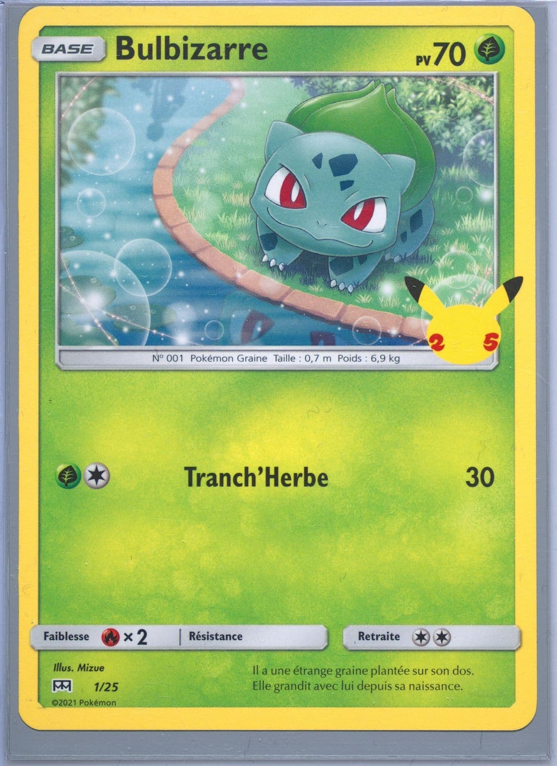 Bulbizarre French (1) 2021 Pokemon Mcdonald's Collection