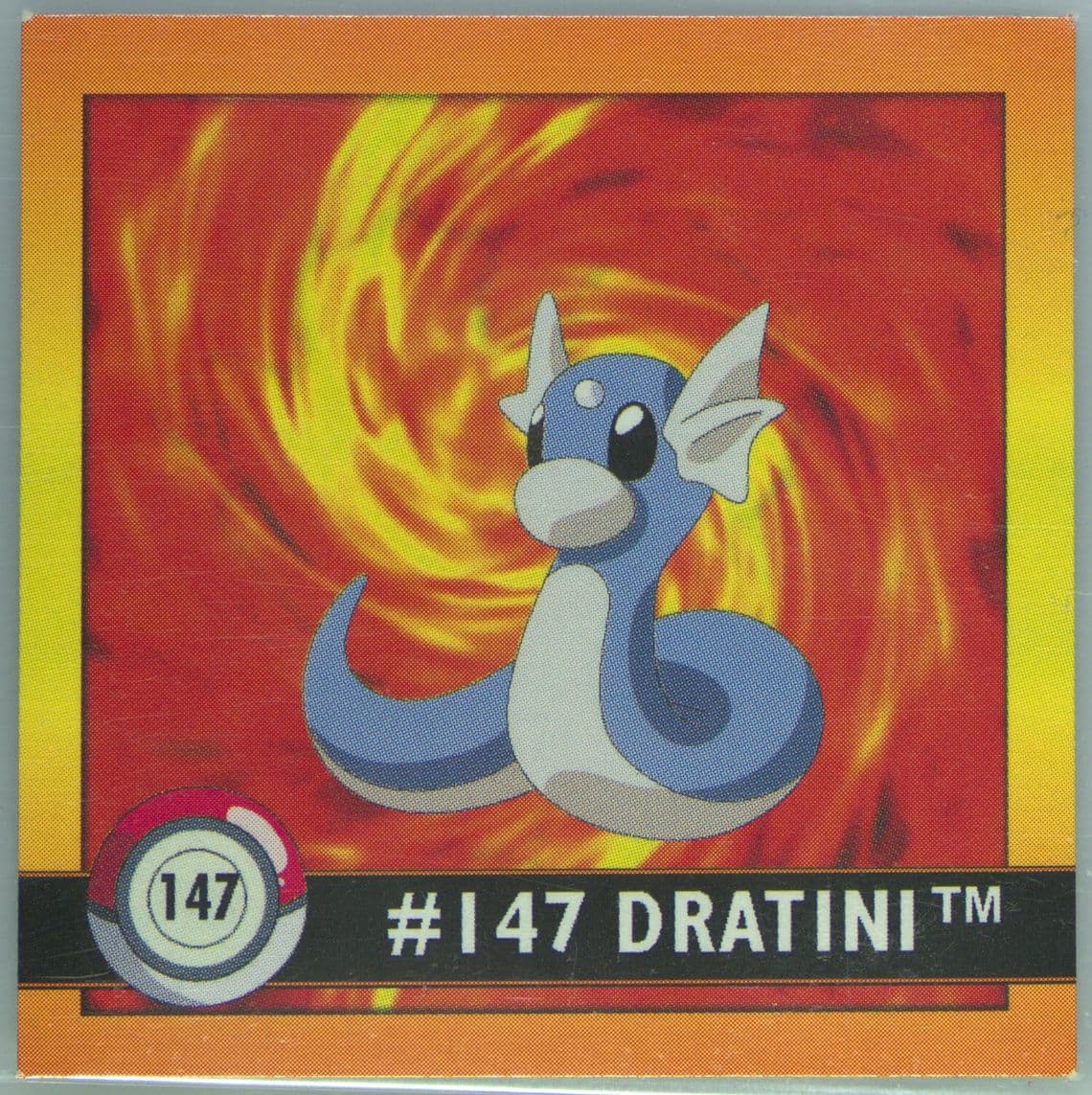 Dratini (147) 1999 Pokemon Stickers Series 1