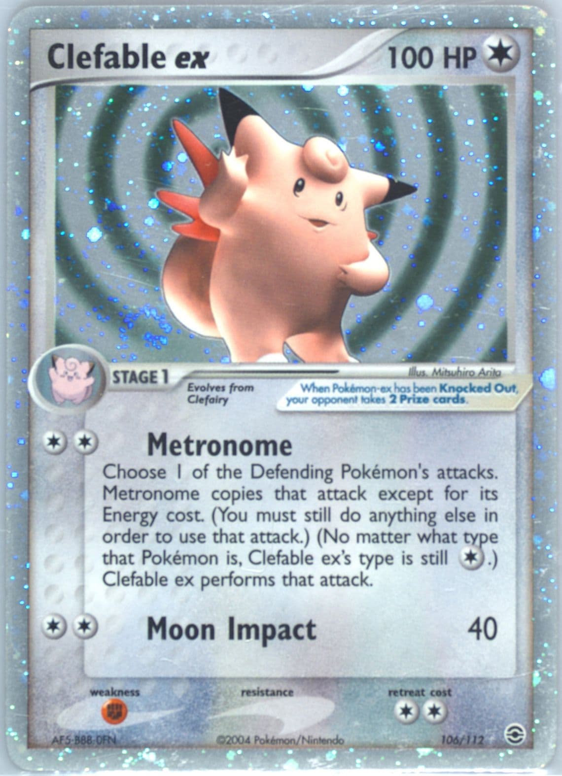 Clefable EX-Holo (106) 2004 Pokemon EX Fire Red & Leaf Green