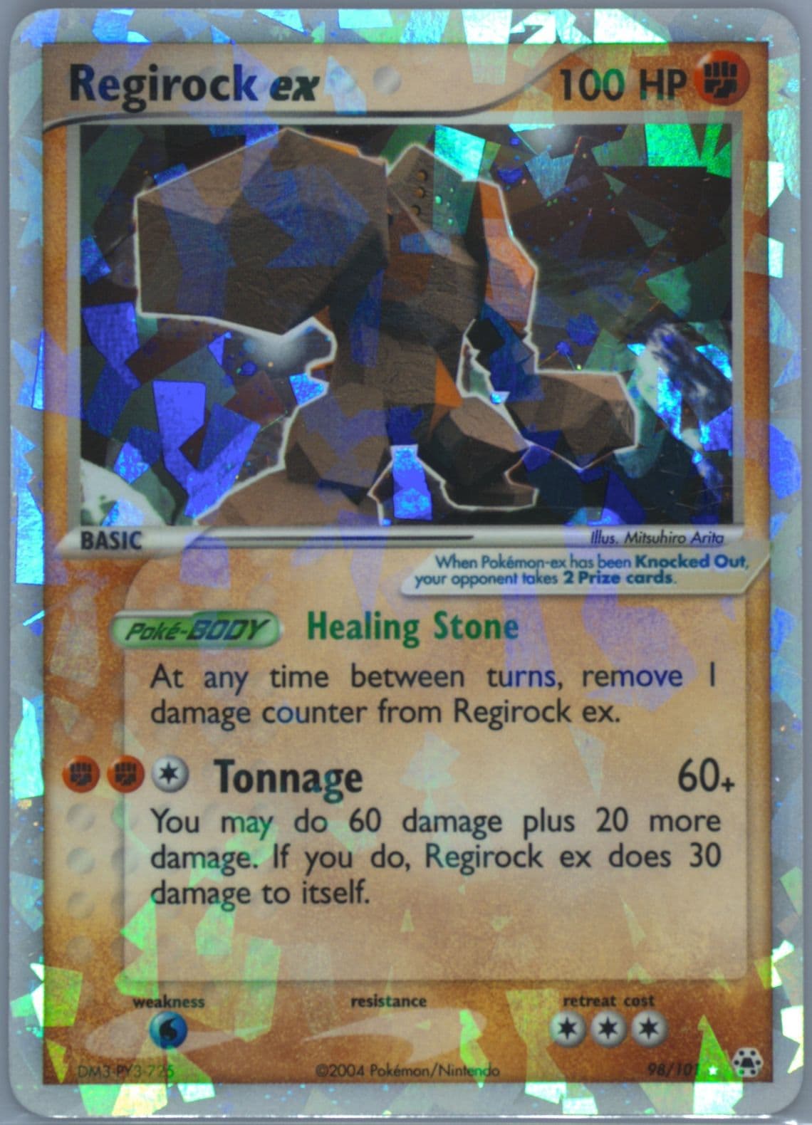 Regirock EX-Holo (98) 2004 Pokemon EX Hidden Legends