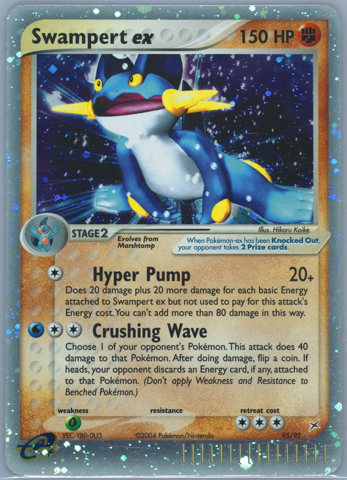 Swampert EX-Holo (95) 2004 Pokemon EX Team Magma VS Team Aqua