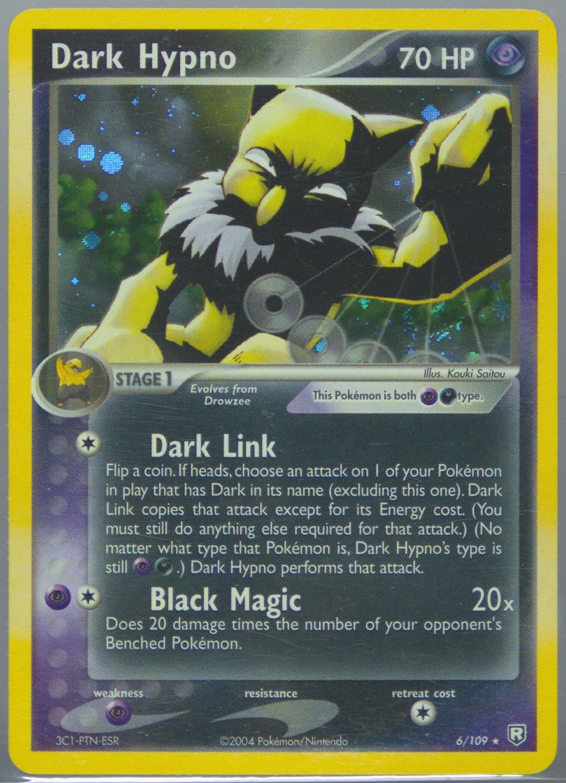 Dark Hypno-Holo (6) 2004 Pokemon EX Team Rocket Returns