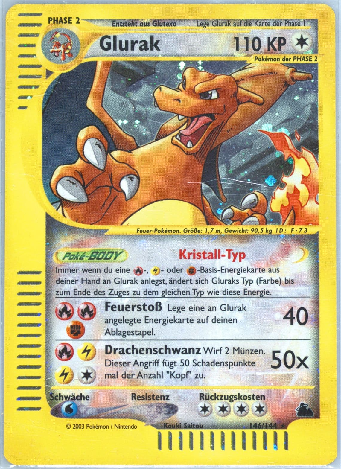 Glurak-Holo German (146) 2003 Pokemon Skyridge