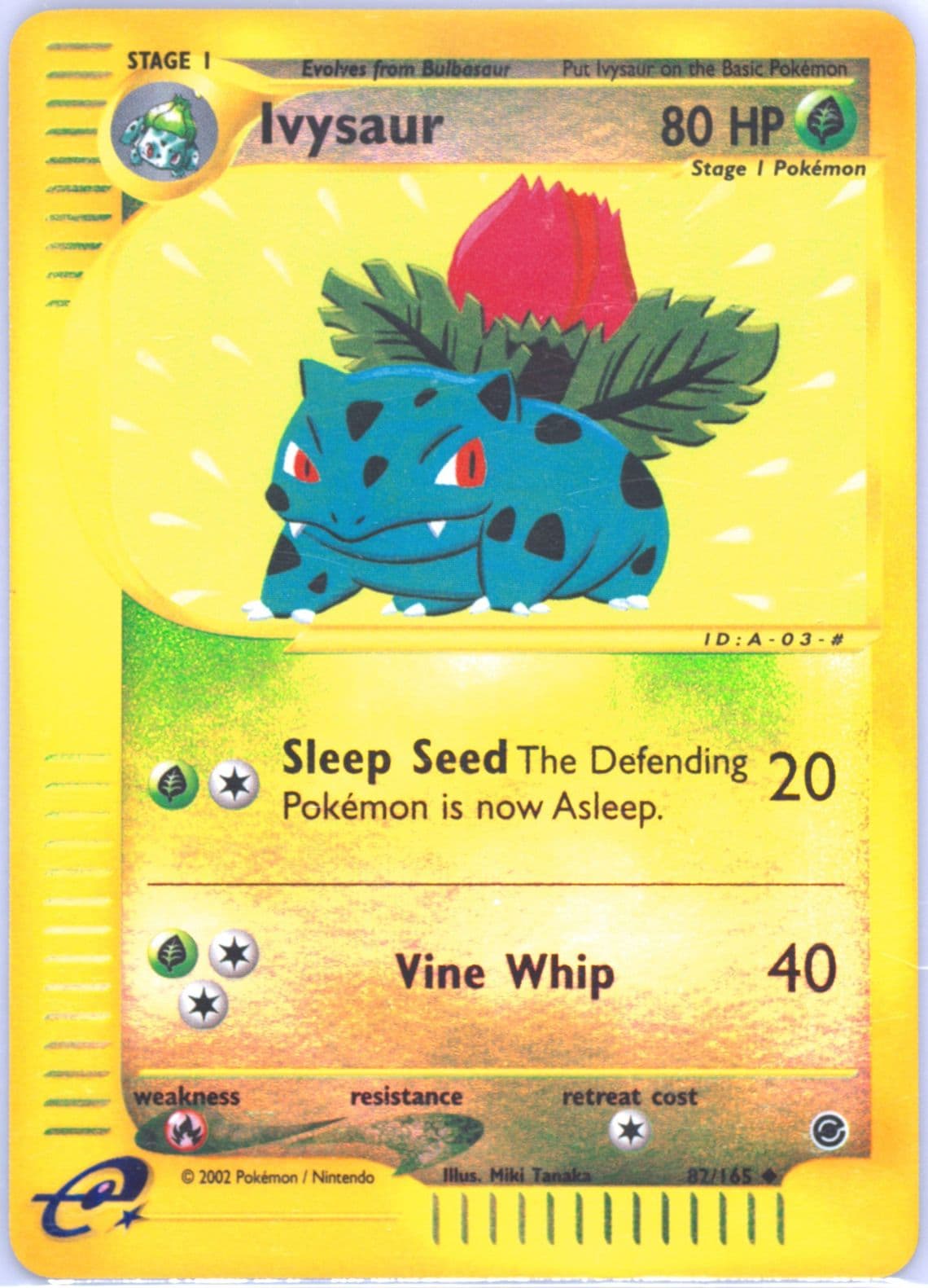 Ivysaur-Reverse Foil (82) 2002 Pokemon Expedition