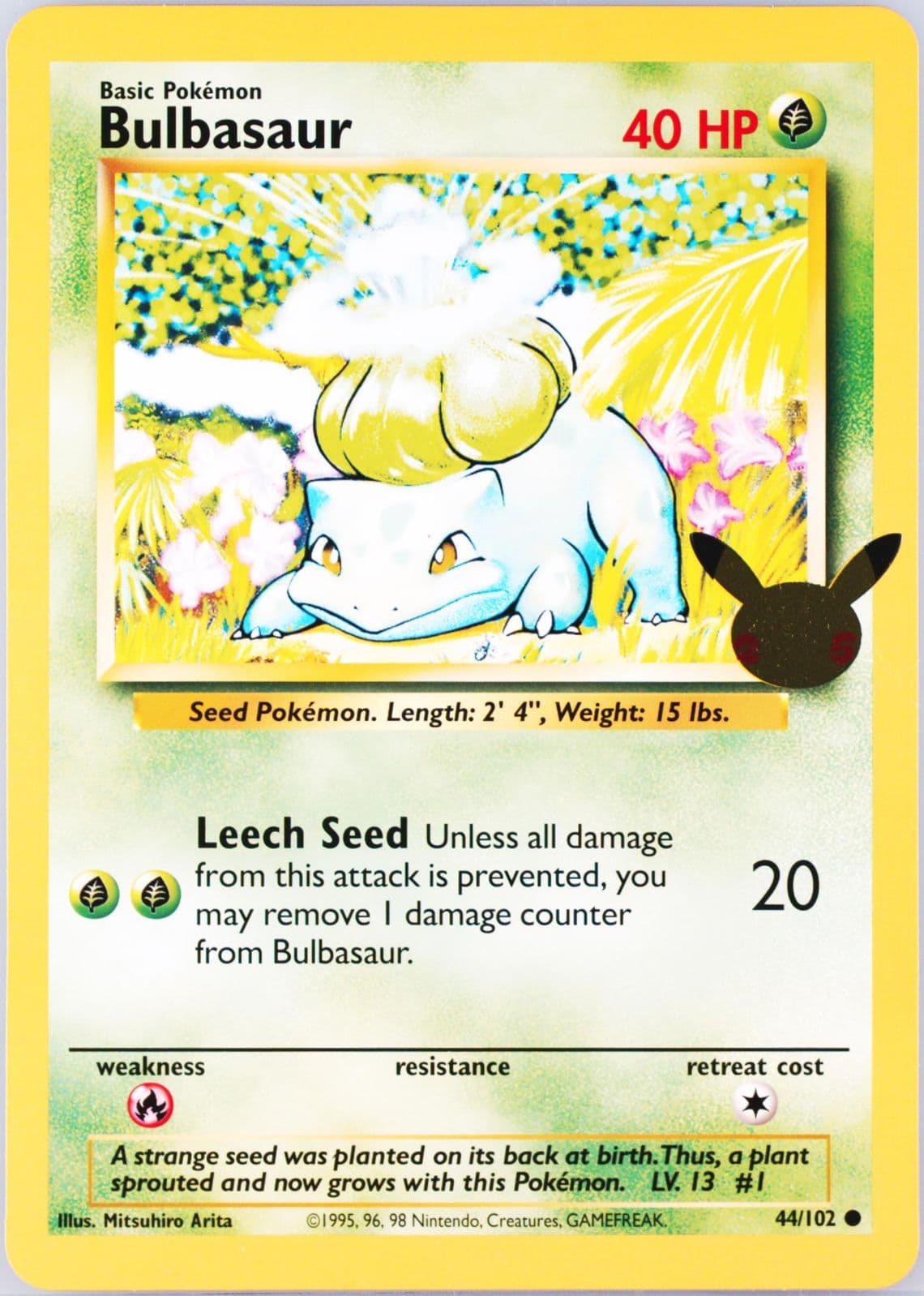 Bulbasaur (44) 2021 Pokemon First Partner Jumbos