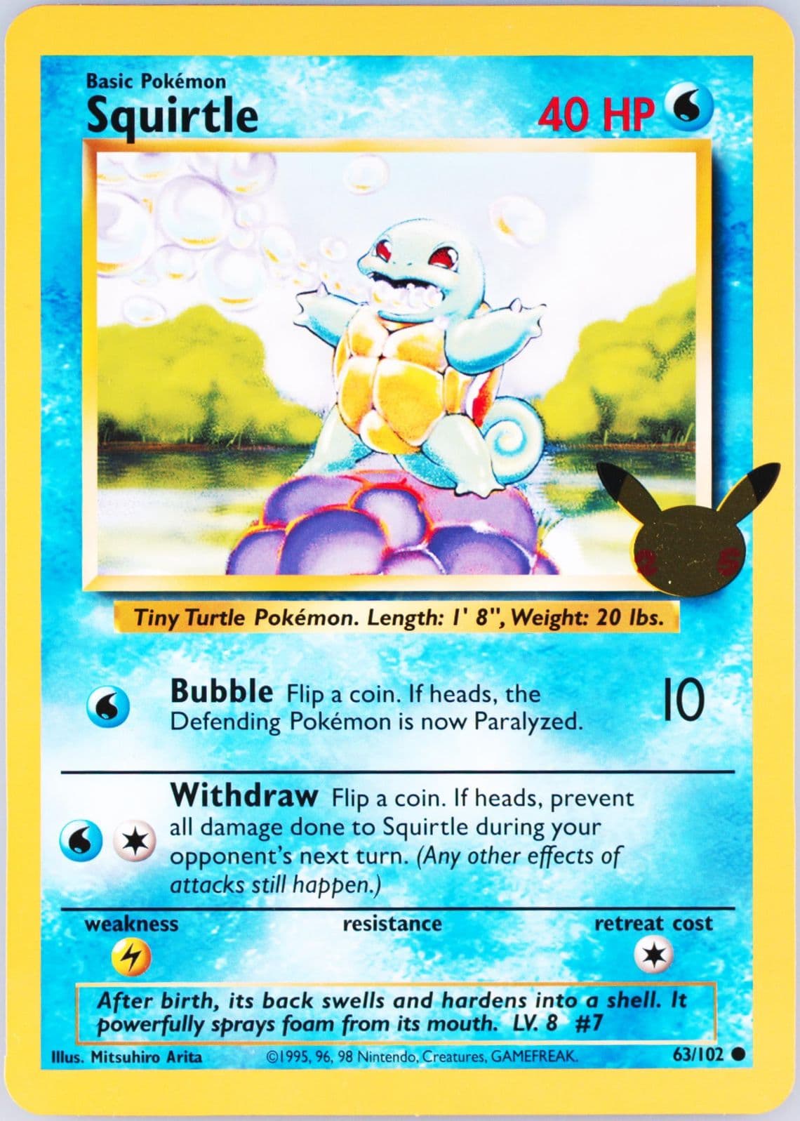 Squirtle (63) 2021 Pokemon First Partner Jumbos