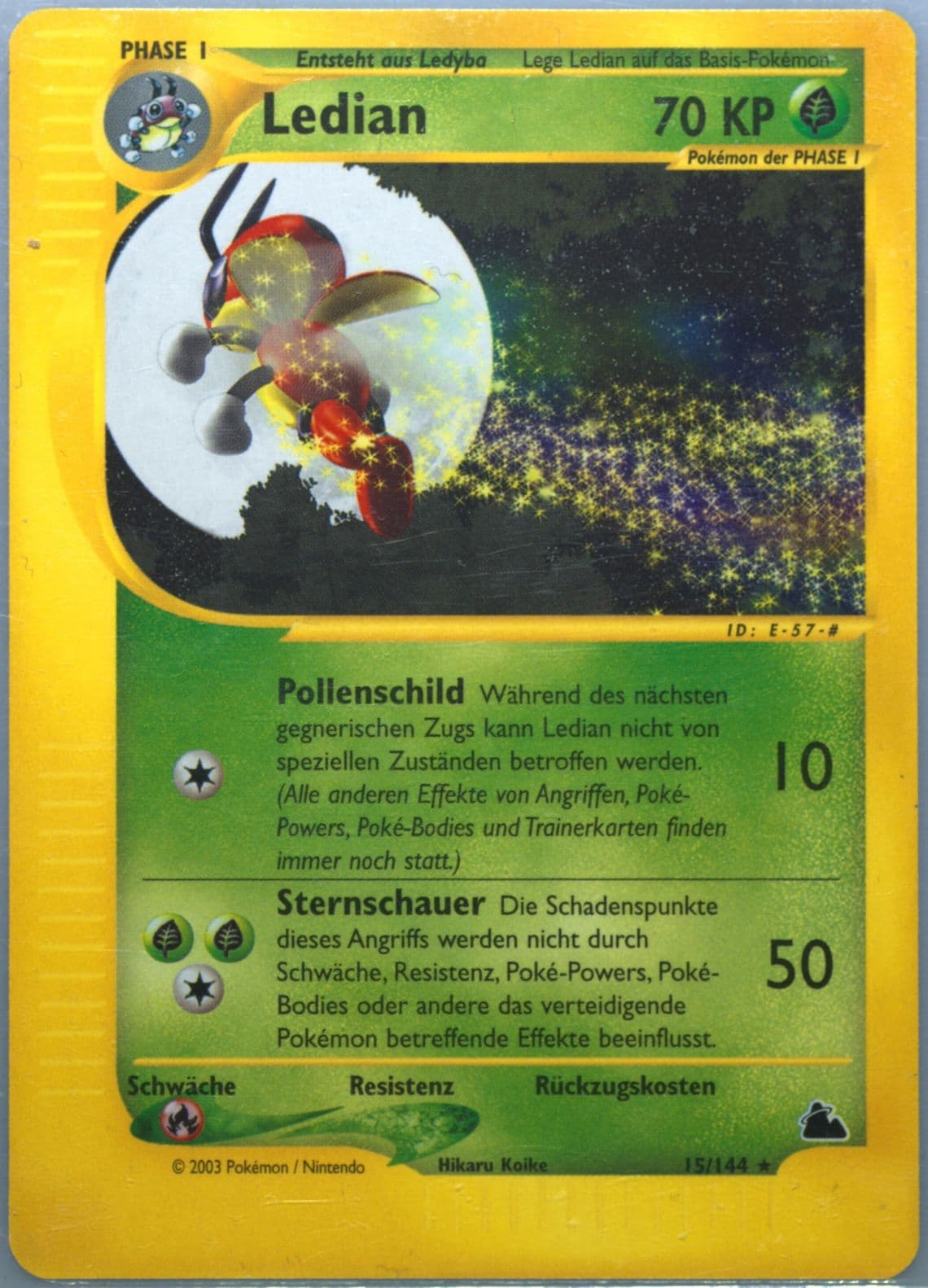 Ledian German (15) 2003 Pokemon Skyridge