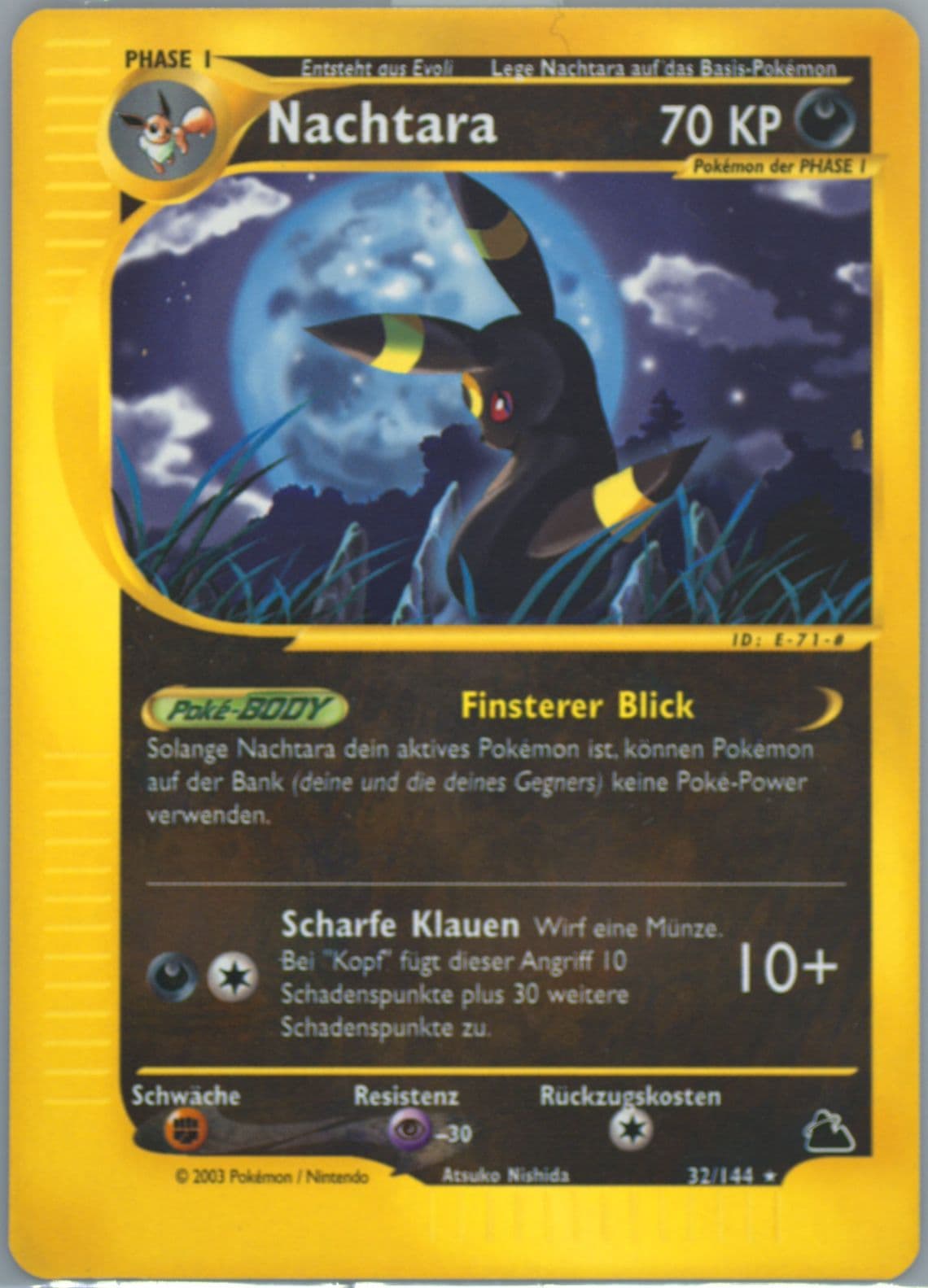 Nachtara German (32) 2003 Pokemon Skyridge