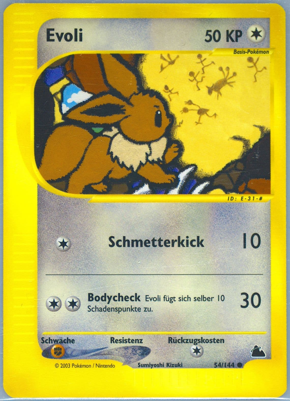 Evoli German (54) 2003 Pokemon Skyridge