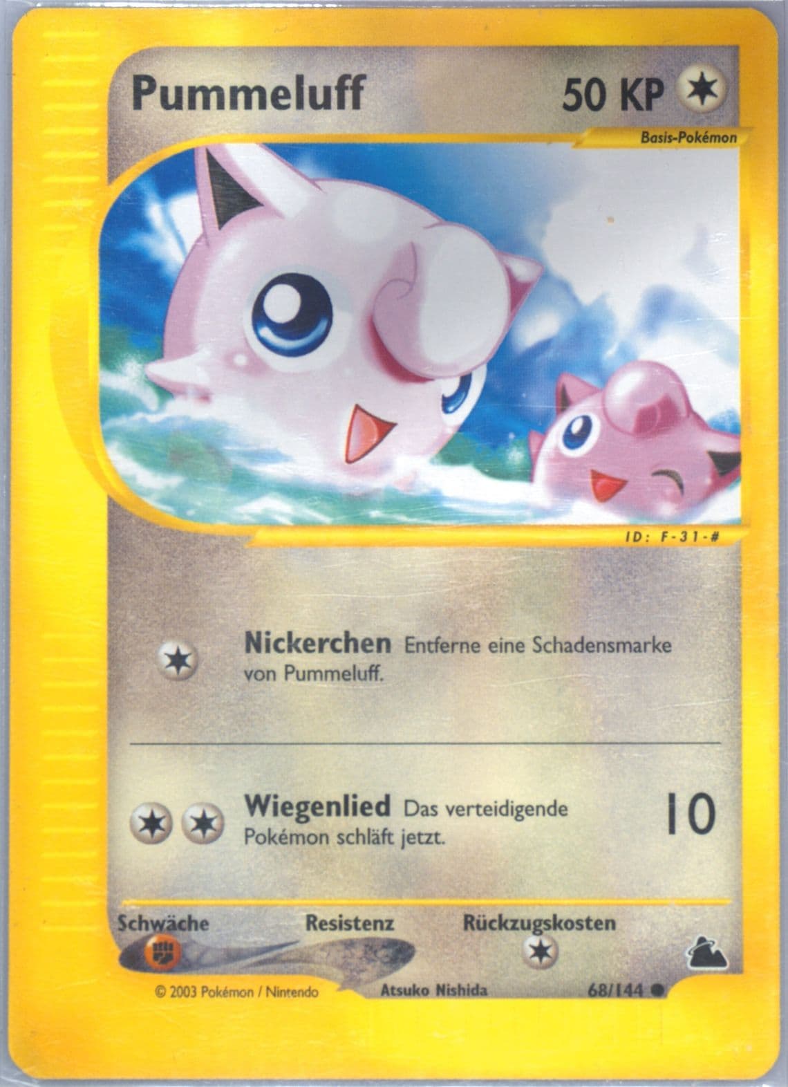Pummeluff German (68) 2003 Pokemon Skyridge