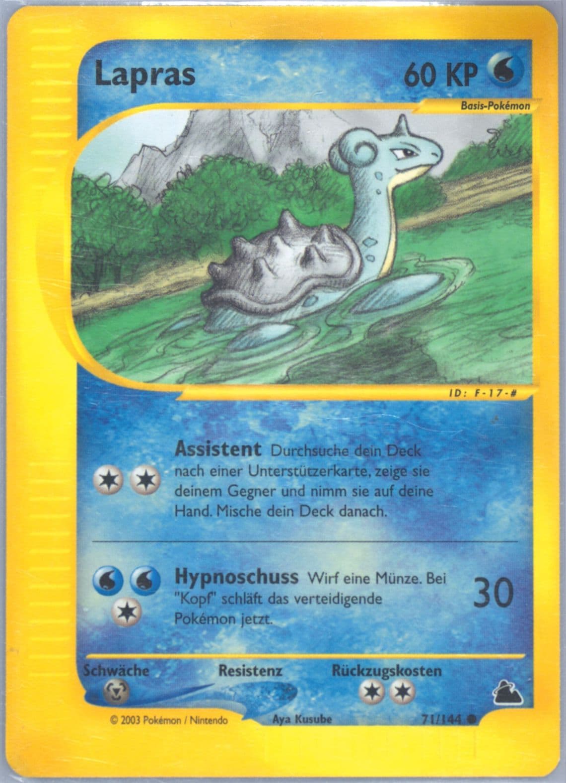 Lapras German (71) 2003 Pokemon Skyridge