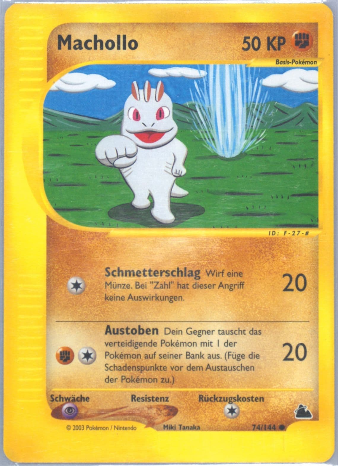 Machollo German (74) 2003 Pokemon Skyridge