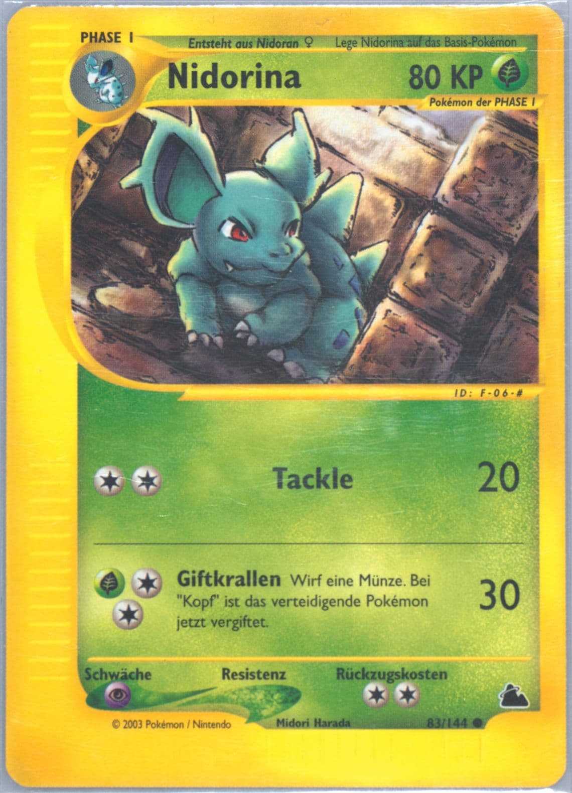 Nidorina German (83) 2003 Pokemon Skyridge