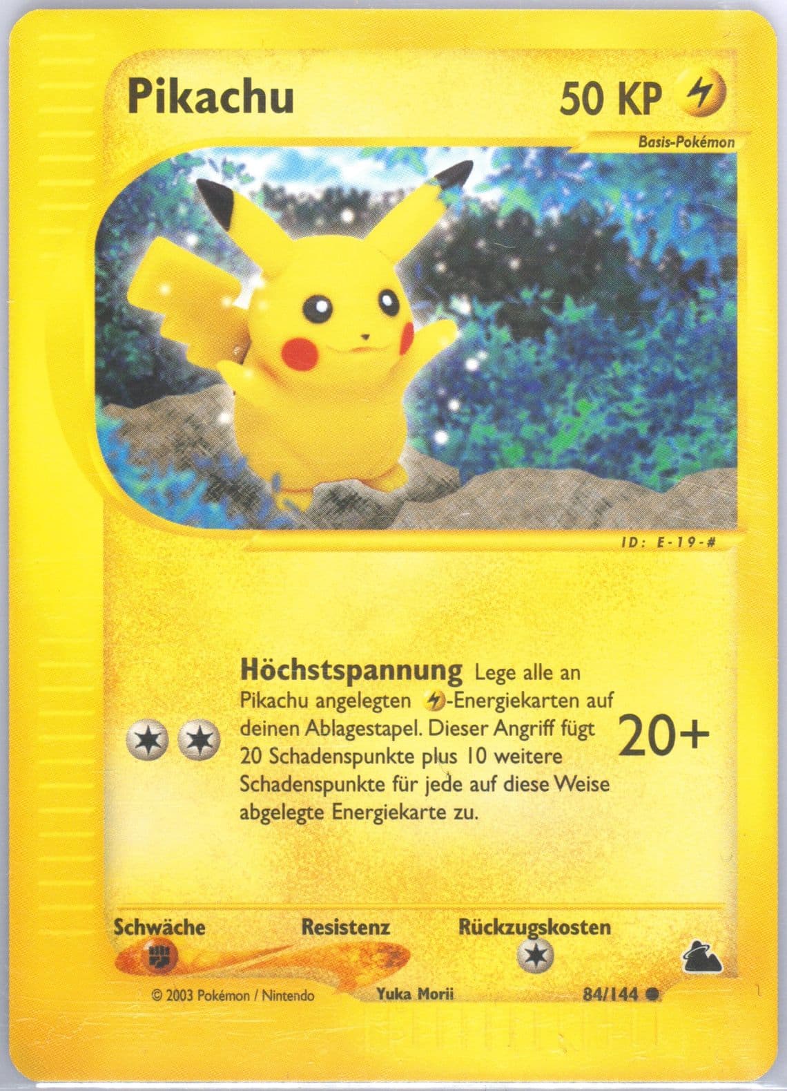 Pikachu German (84) 2003 Pokemon Skyridge