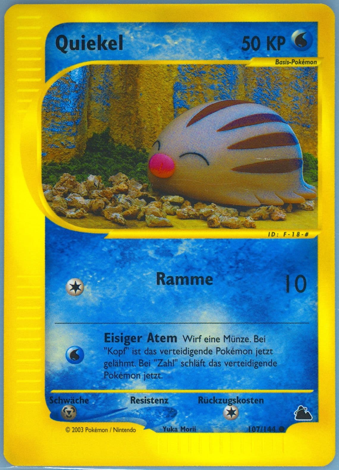 Quiekel German (107) 2003 Pokemon Skyridge