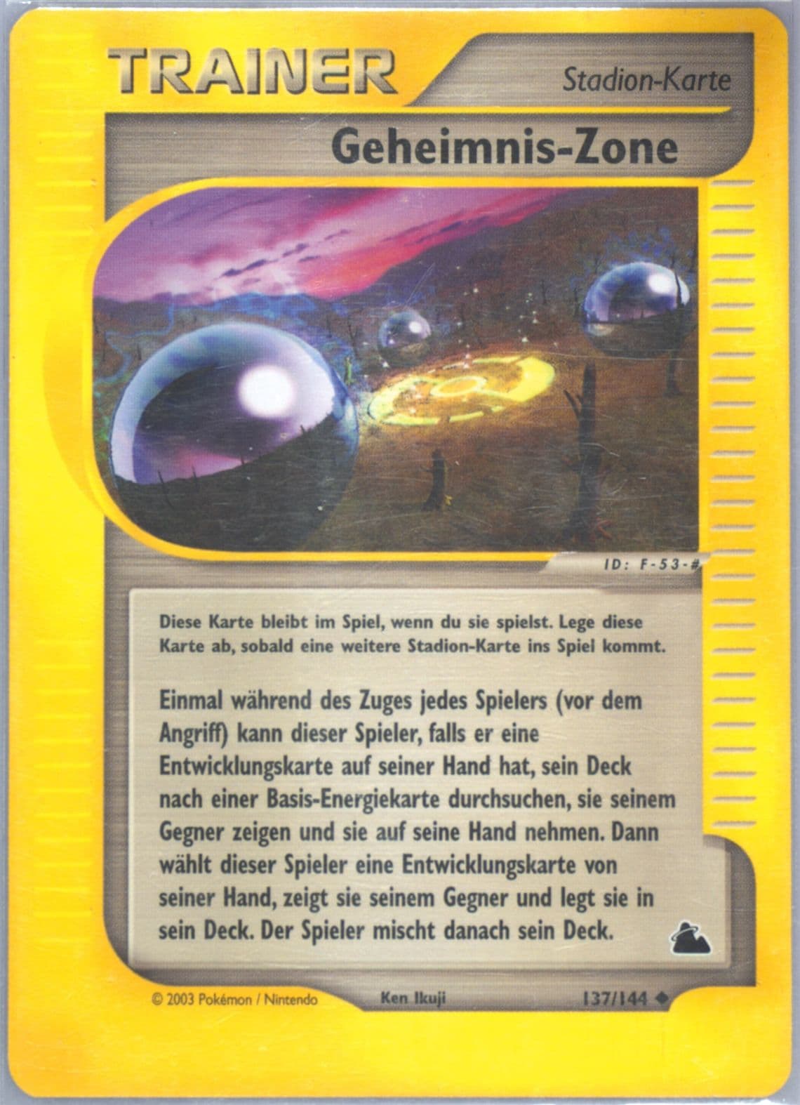 Geheimnis-Zone German (137) 2003 Pokemon Skyridge