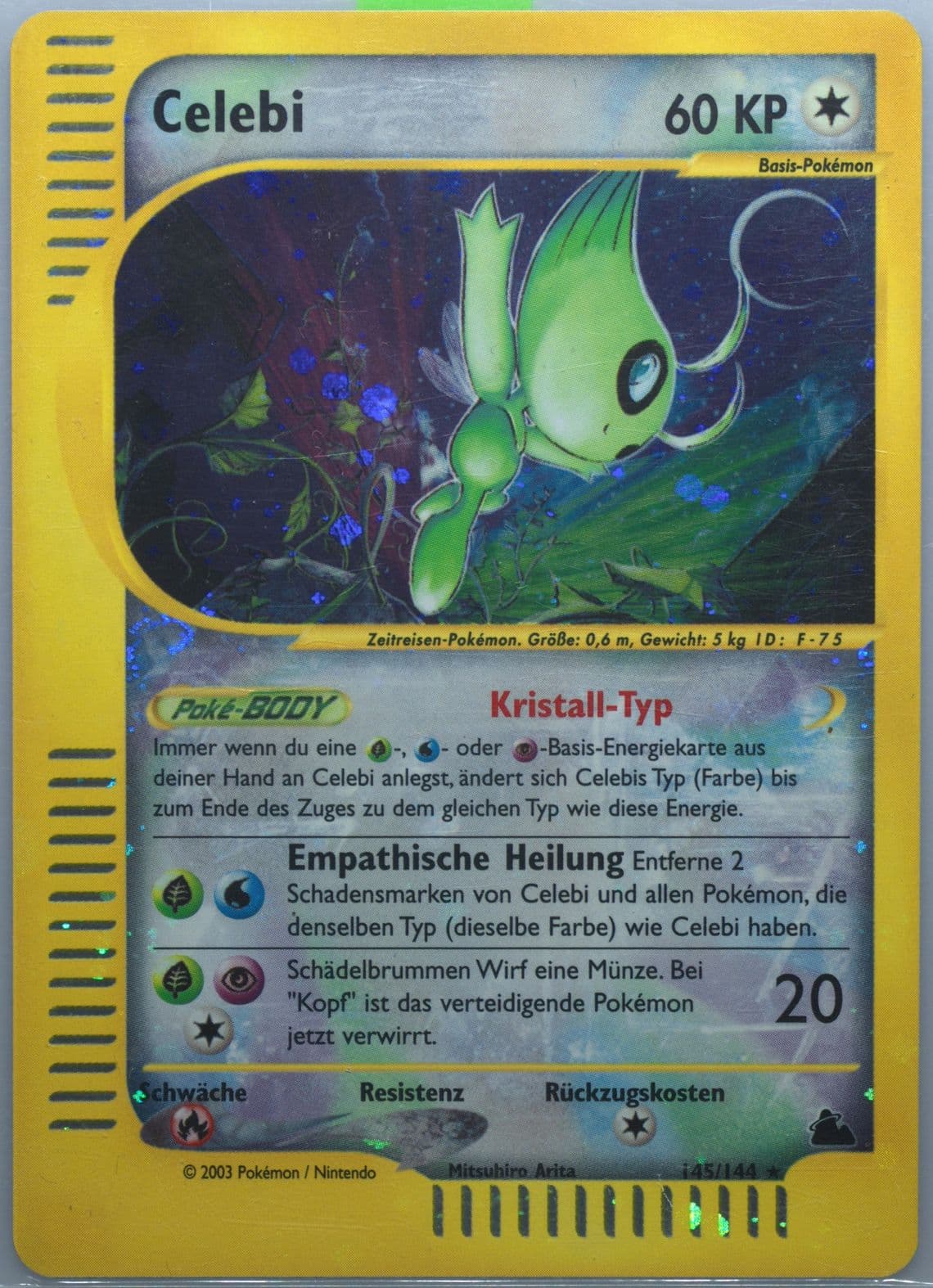 Celebi-Holo German (145) 2003 Pokemon Skyridge