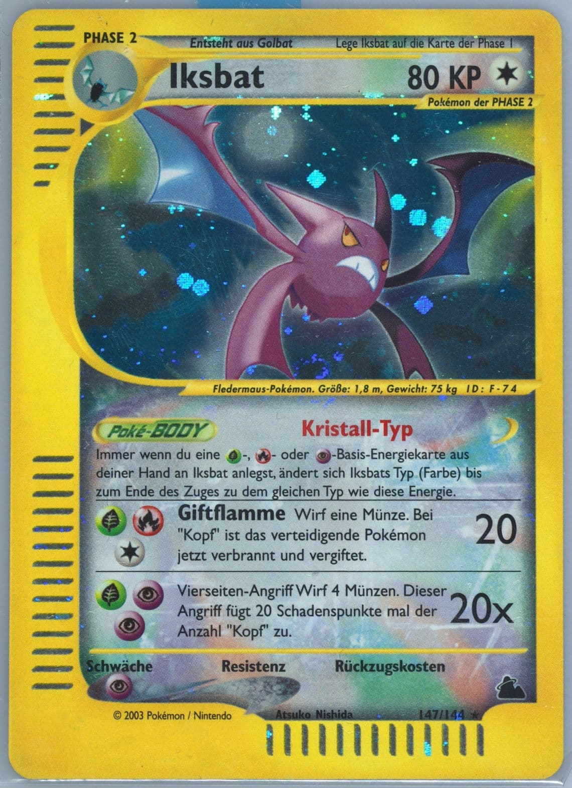 Iksbat-Holo German (147) 2003 Pokemon Skyridge