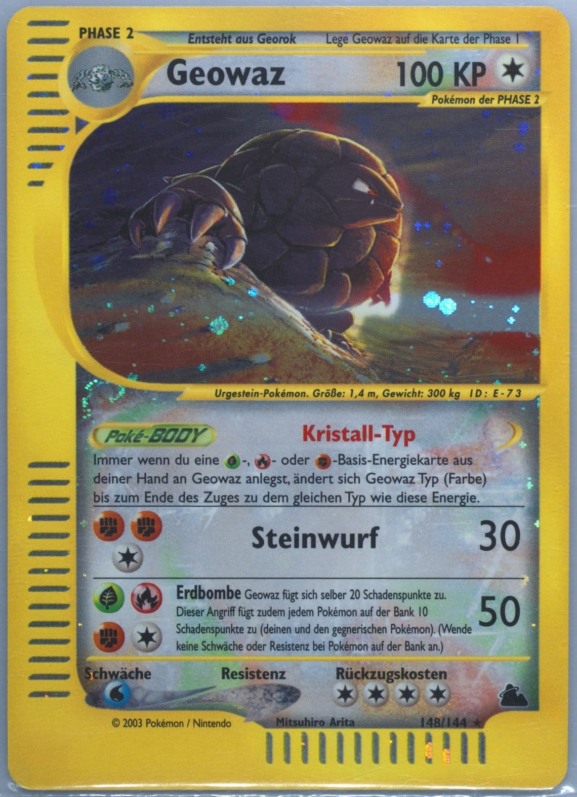 Geowaz-Holo German (148) 2003 Pokemon Skyridge
