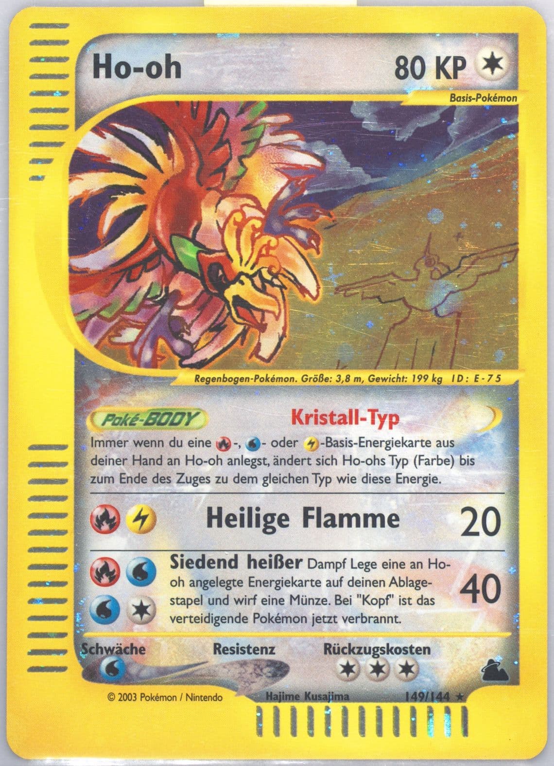 HO-Oh-Holo German (149) 2003 Pokemon Skyridge