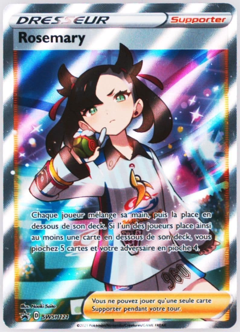 Full Art/Rosemary Premium Tournament Collection-French (121) 2021 Pokemon Swsh Black Star Promo