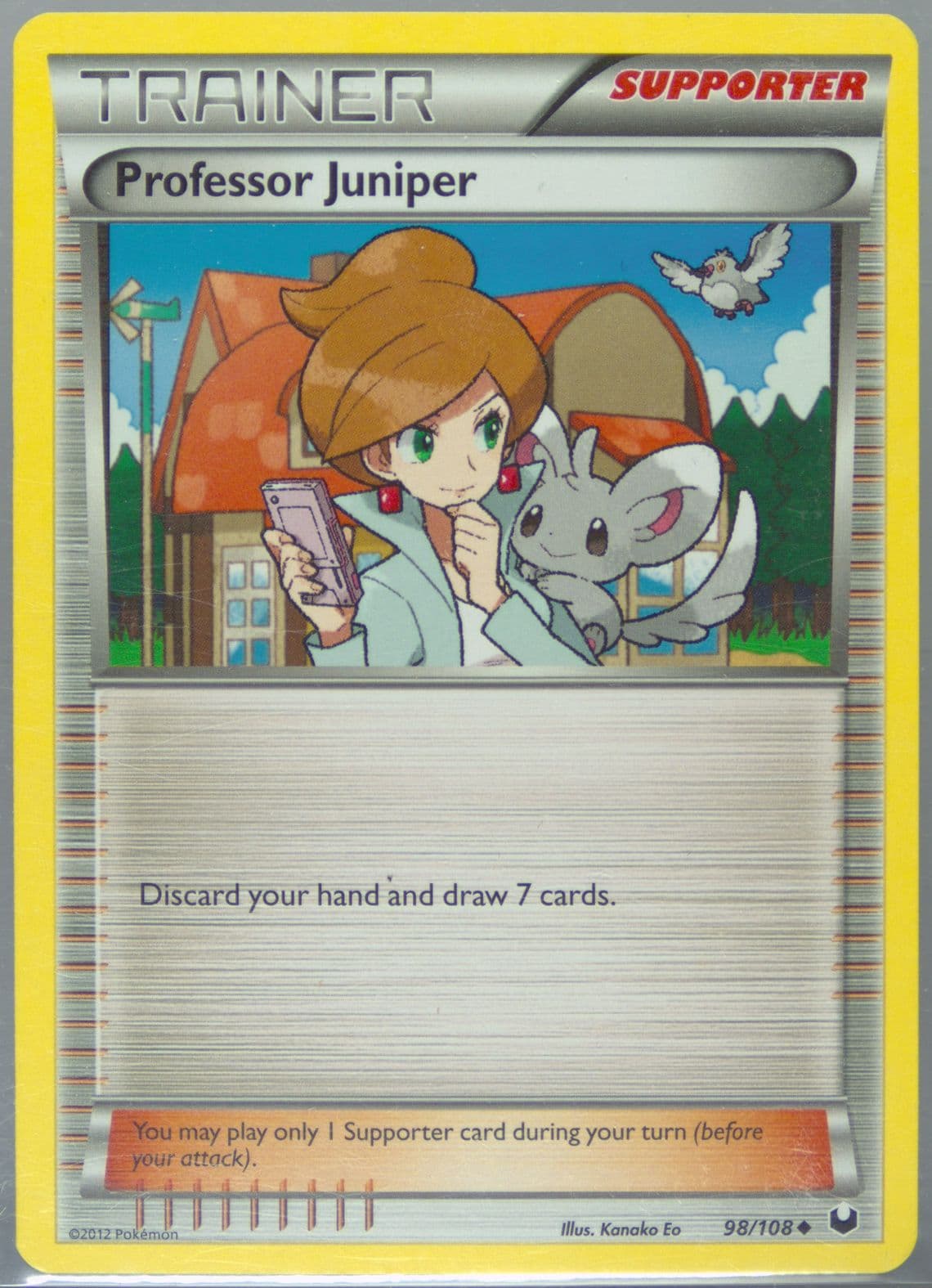 Professor Juniper (98) 2012 Pokemon Black & White Dark Explorers