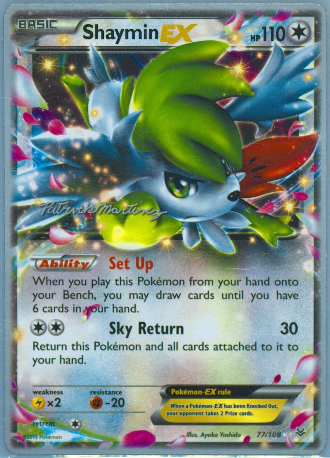 Shaymin EX Punches 'N' Bites (77) 2015 Pokemon World Championships Promo