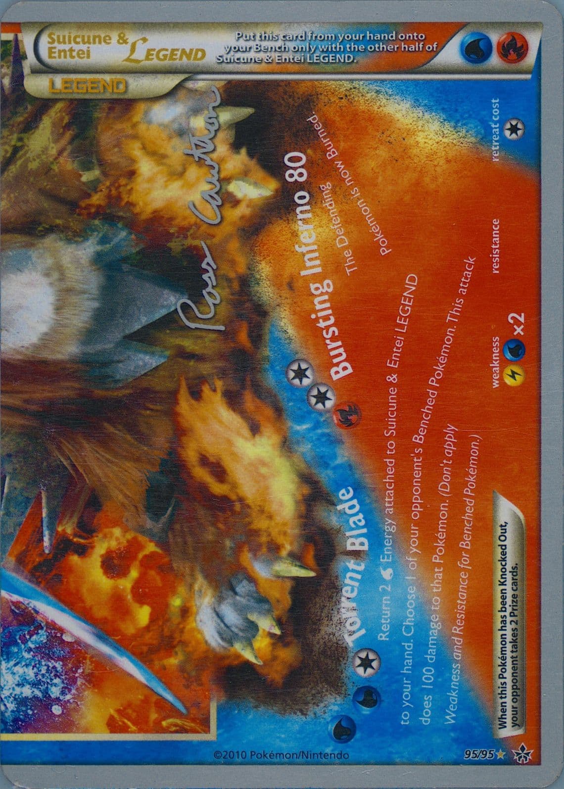 Suicune & Entei Legend The Truth (95) 2011 Pokemon World Championships Promo