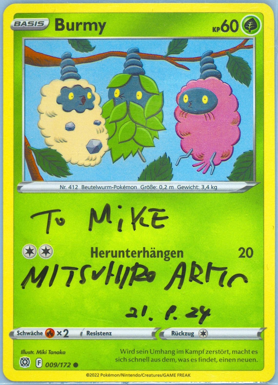 Burmy (009) 2022 Pokemon Sword & Shield Brilliant Stars