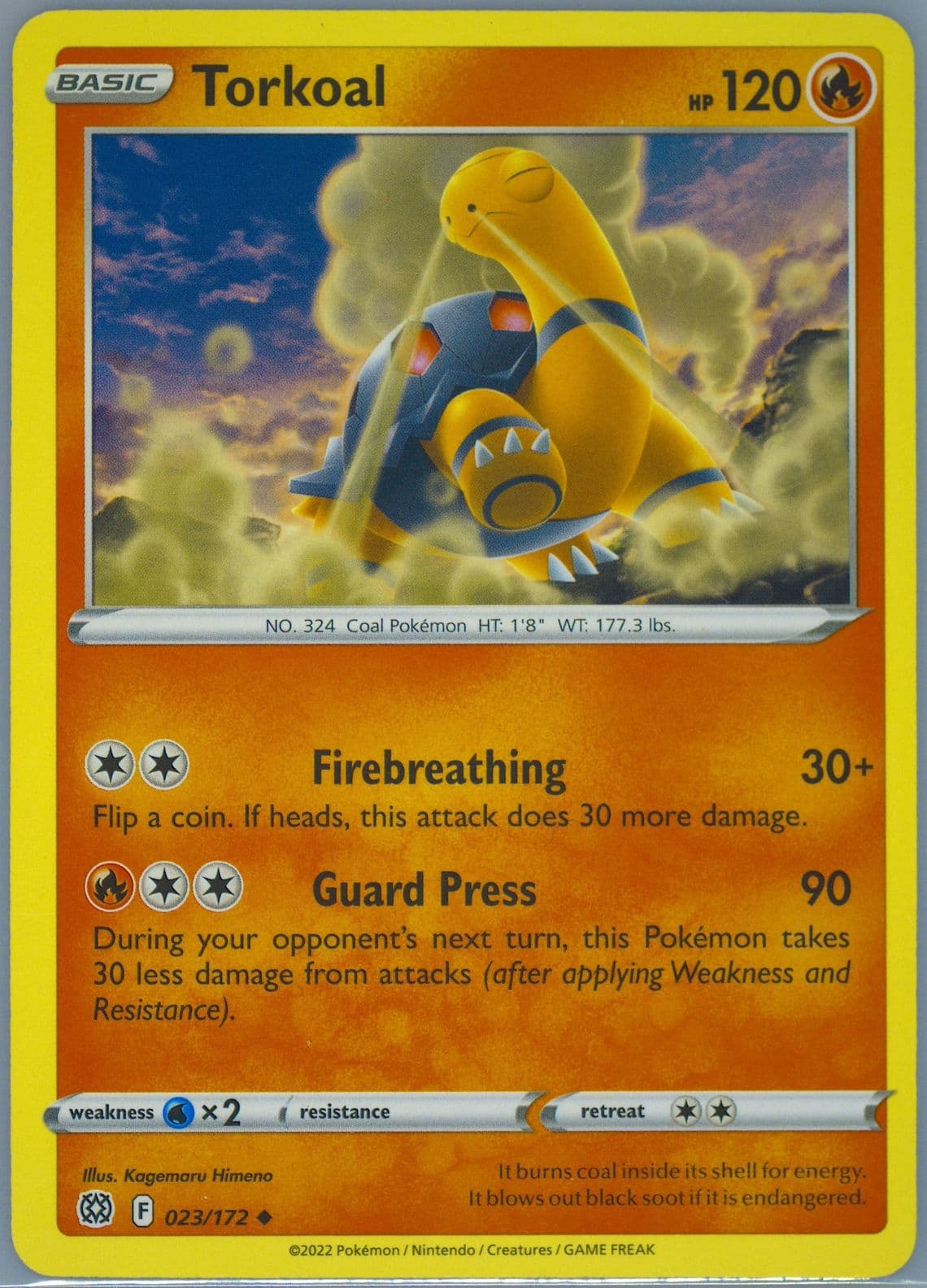 Torkoal (023) 2022 Pokemon Sword & Shield Brilliant Stars