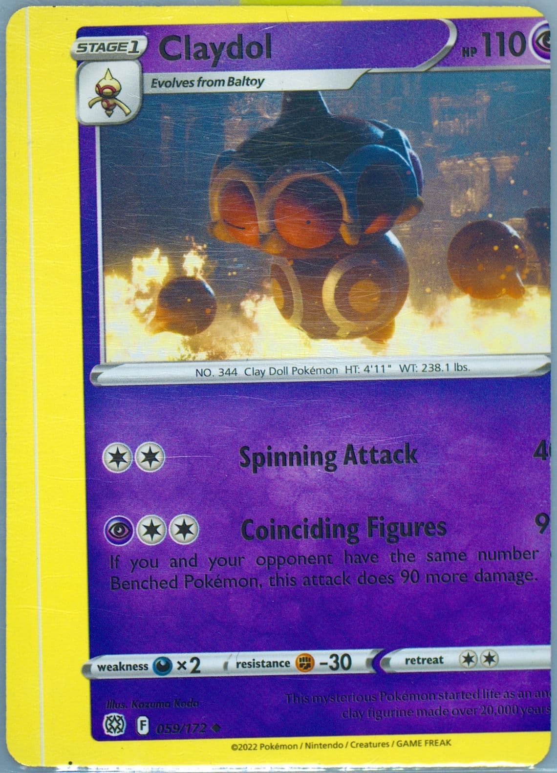 Claydol (059) 2022 Pokemon Sword & Shield Brilliant Stars