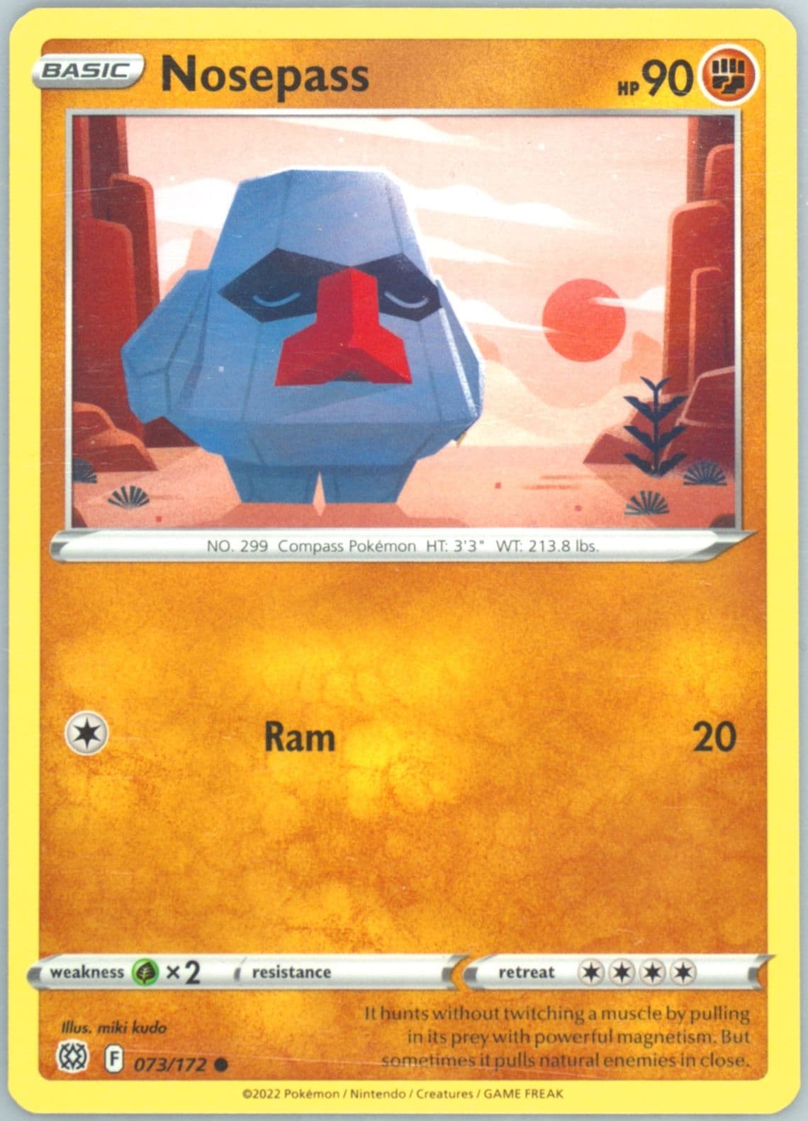 Nosepass (073) 2022 Pokemon Sword & Shield Brilliant Stars