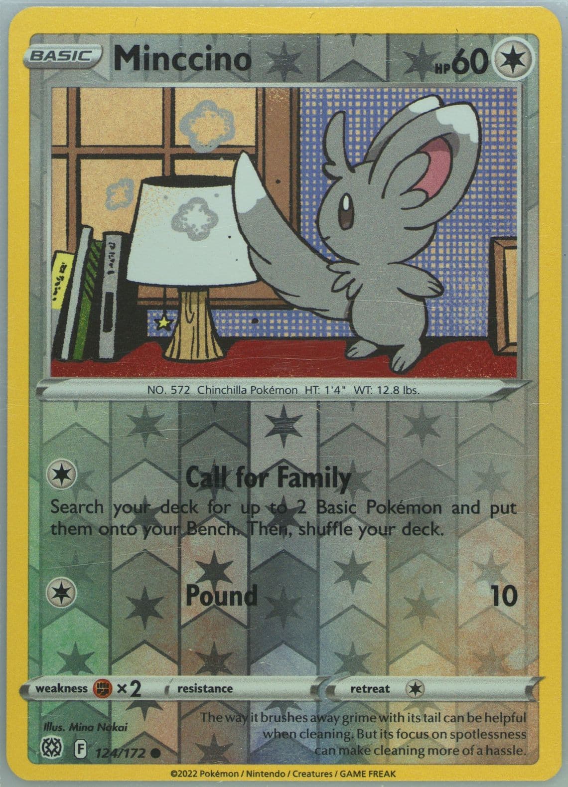 Minccino (124) 2022 Pokemon Sword & Shield Brilliant Stars