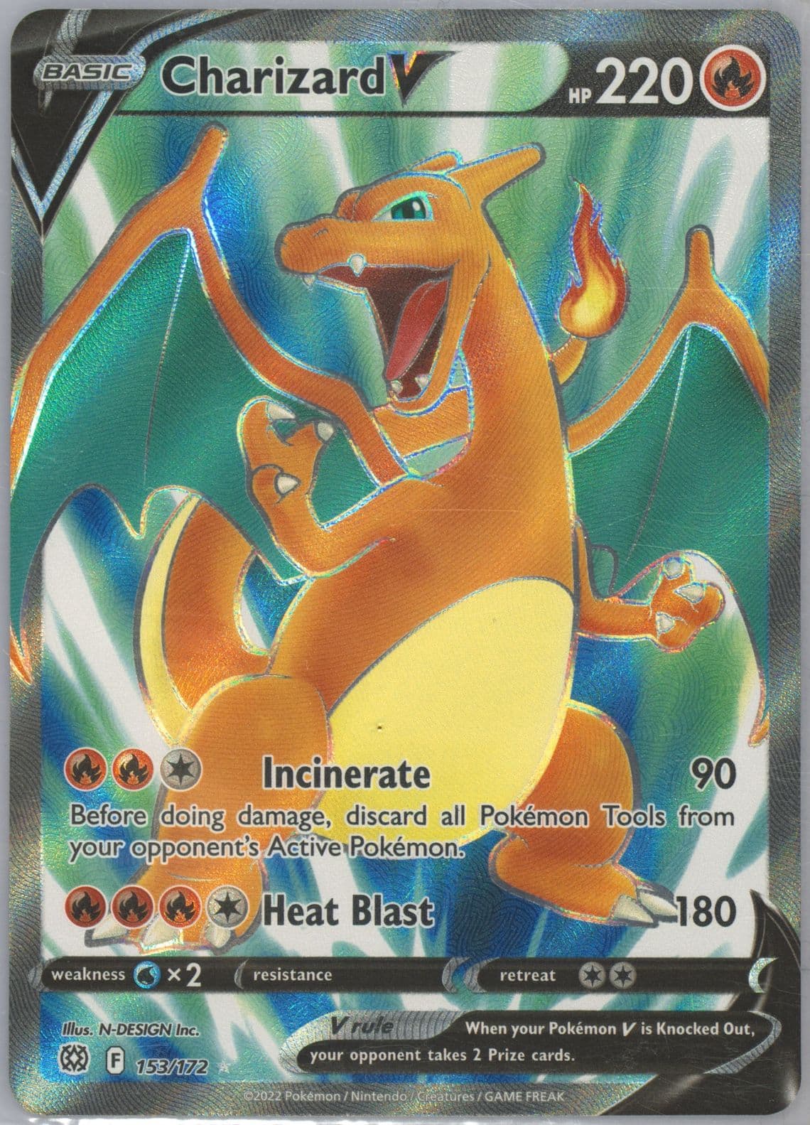 Full Art/Charizard V (153) 2022 Pokemon Sword & Shield Brilliant Stars