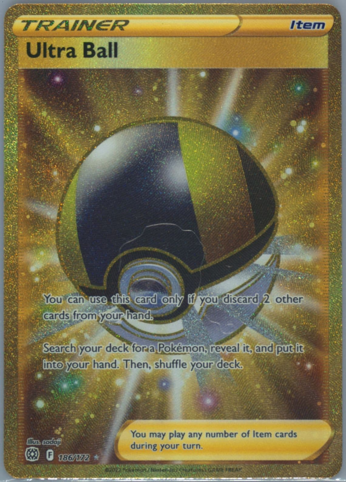 Full Art/Ultra Ball Secret (186) 2022 Pokemon Sword & Shield Brilliant Stars