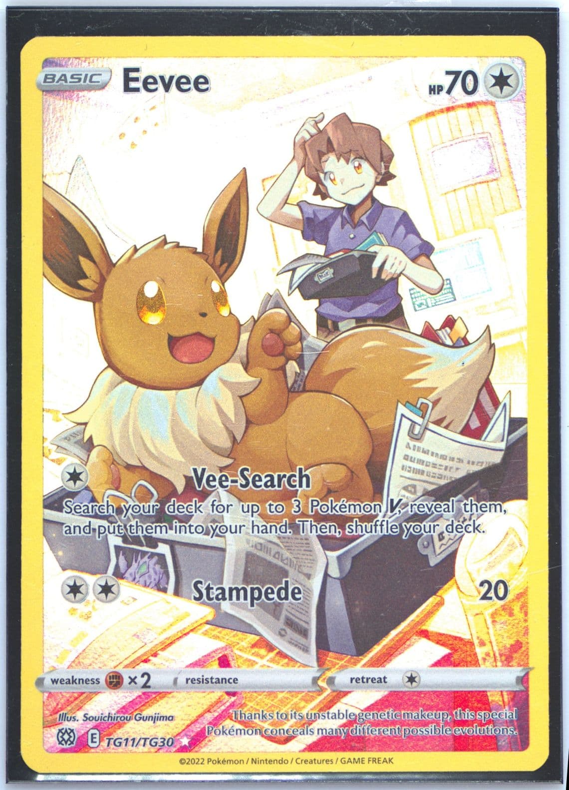 Full Art/Eevee (TG11) 2022 Pokemon Sword & Shield Brilliant Stars
